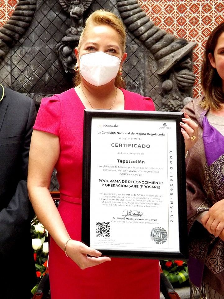 Tepotzotlán recibió el certificado del Programa de Reconocimiento y Operación SARE (PROSARE).
