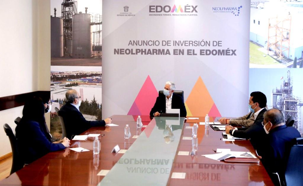 Alfredo del Mazo y Farmacéutica Neolpharma presentan proyecto de expansión en el Edoméx que contará con 123 	millones de dólares