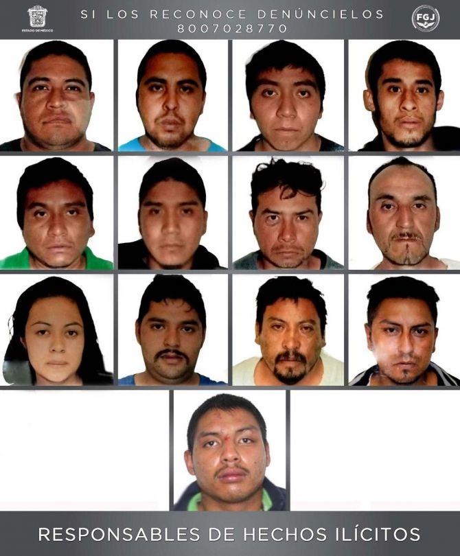 Dictan sentencias de 75 y 65 a banda de secuestradores en el Valle de Toluca
