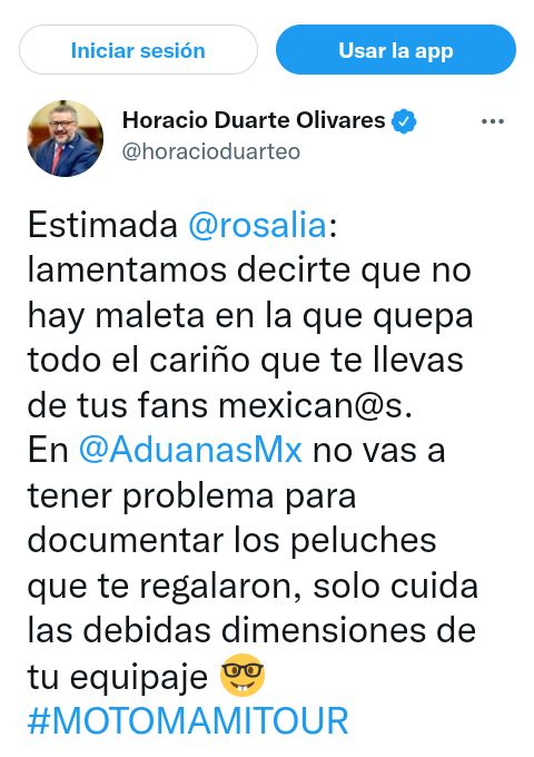 Horacio Duarte manda mensaje a Rosalía #MotoMami 