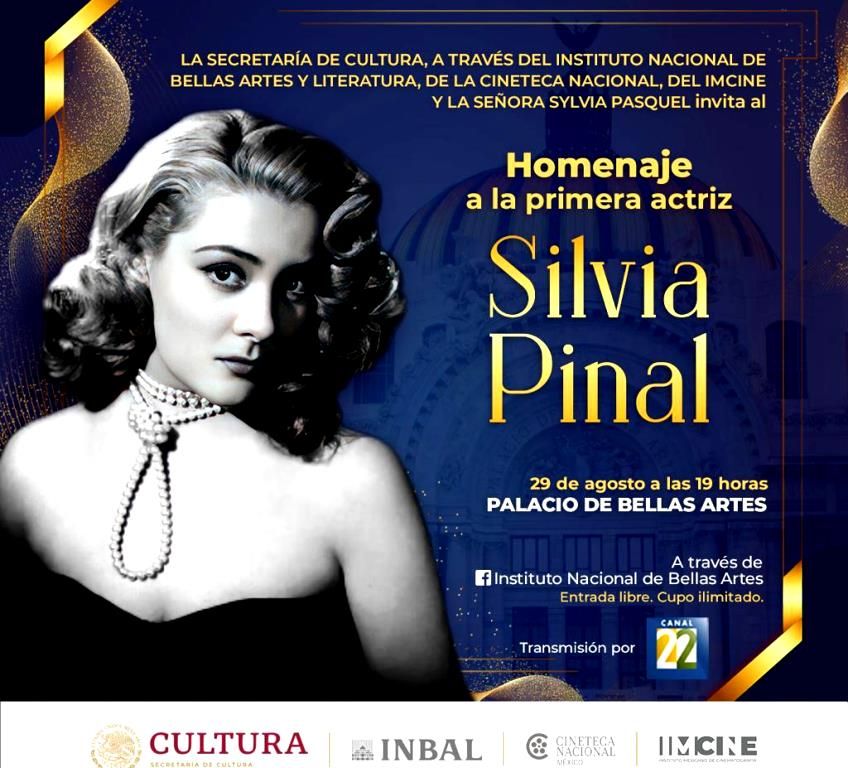 El homenaje a Silvia Pinal será dirigido por Diego del Río en Bellas Artes
