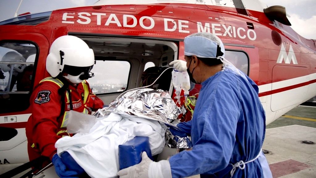 El Grupo de Rescate Aéreo Relámpagos realiza traslado interestatal de niña lesionada por quemaduras