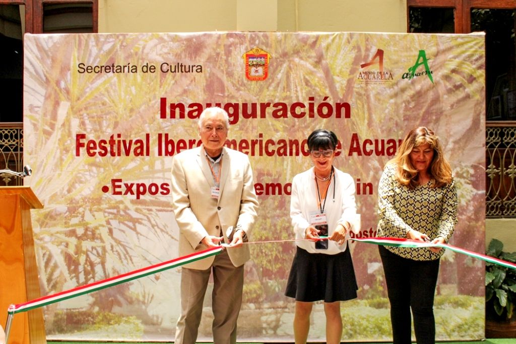 Inauguran exposición ’Festival Iberoamericano de la Acuarela’
