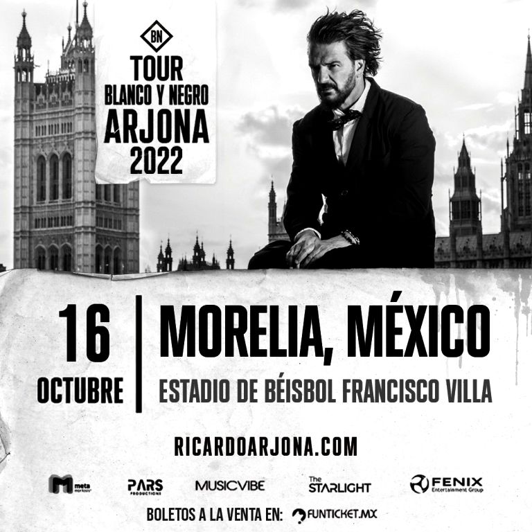 Ricardo Arjona anuncia nuevas fechas en octubre para Morelia y León