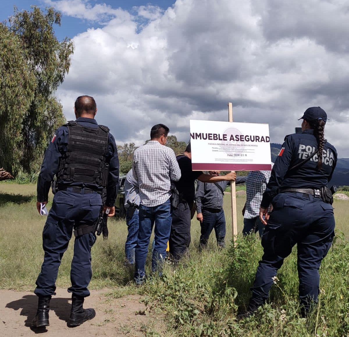 Fiscalía del Edomex resguarda predios irregulares en la Purificación  y Coatlinchan en Texcoco