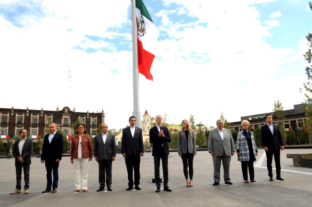 Alfredo del Mazo inaugura la restauración histórica de la Plaza de Los Mártires en Toluca