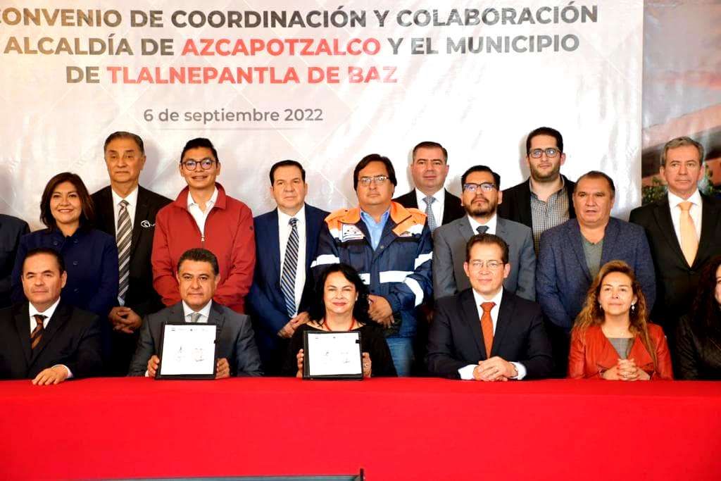 Firman convenio Alcaldía Azcapotzalco y Tlalnepantla de Baz
