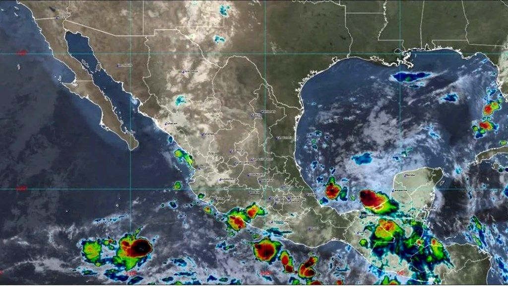 Pronóstico de lluvias puntuales intensas en Guerrero, Oaxaca, Chiapas y Veracruz