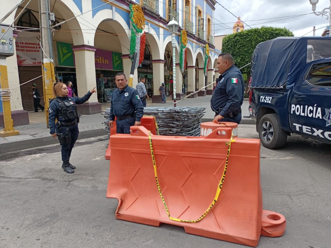 Aplican operativo de seguridad para festejos de fiestas patrias en Texcoco 