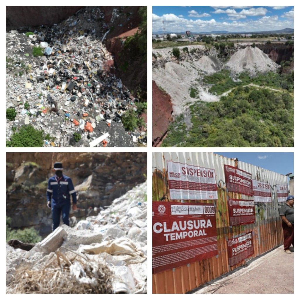 Gobierno de Tecámac suspende  temporalmente operación de mina que utilizaban como depósito de basura
