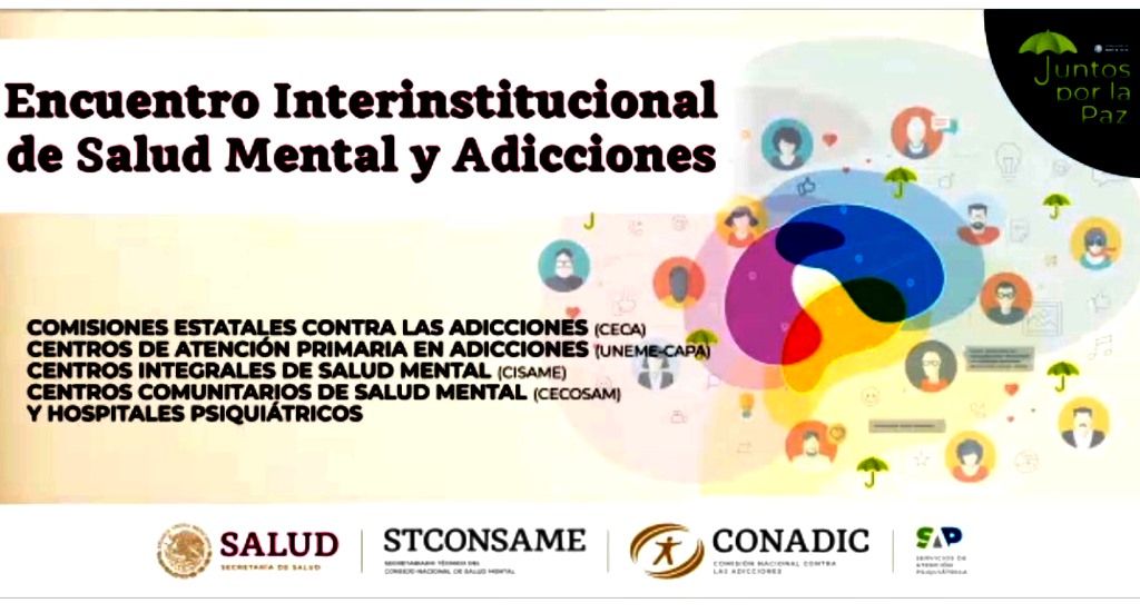 Salud del Edoméx participa en el Primer Encuentro Interinstitucional de Salud Mental y Adicciones