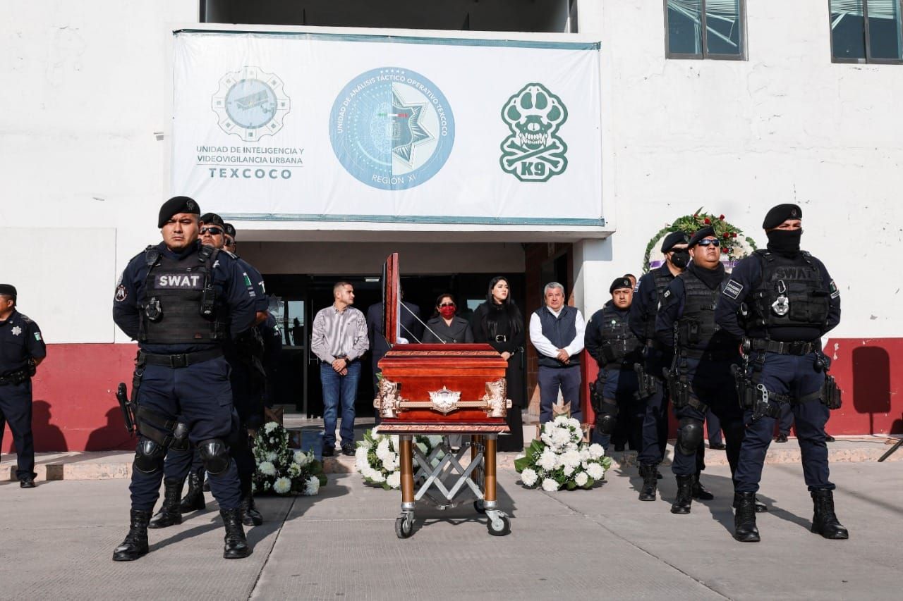 En Texcoco rinden Homenaje a Policía Asesinado 