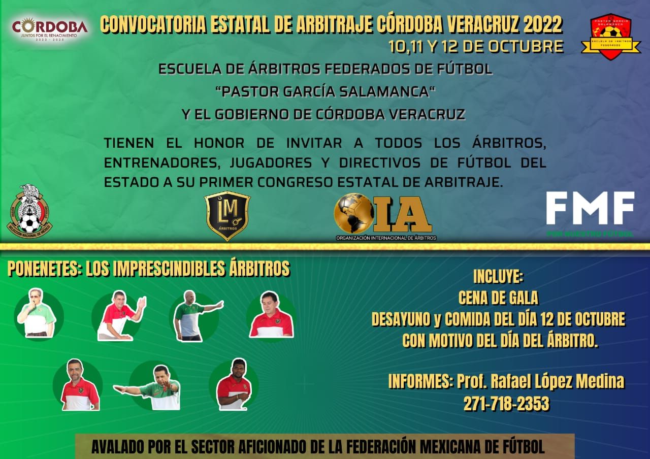 Congreso de Arbitraje de futbol con Edgardo Codesal y Gilberto Alcalá