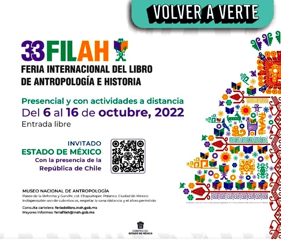 Participa IIFAEM en la edición 33 de la Feria Internacional del Libro de Antropología e Historia