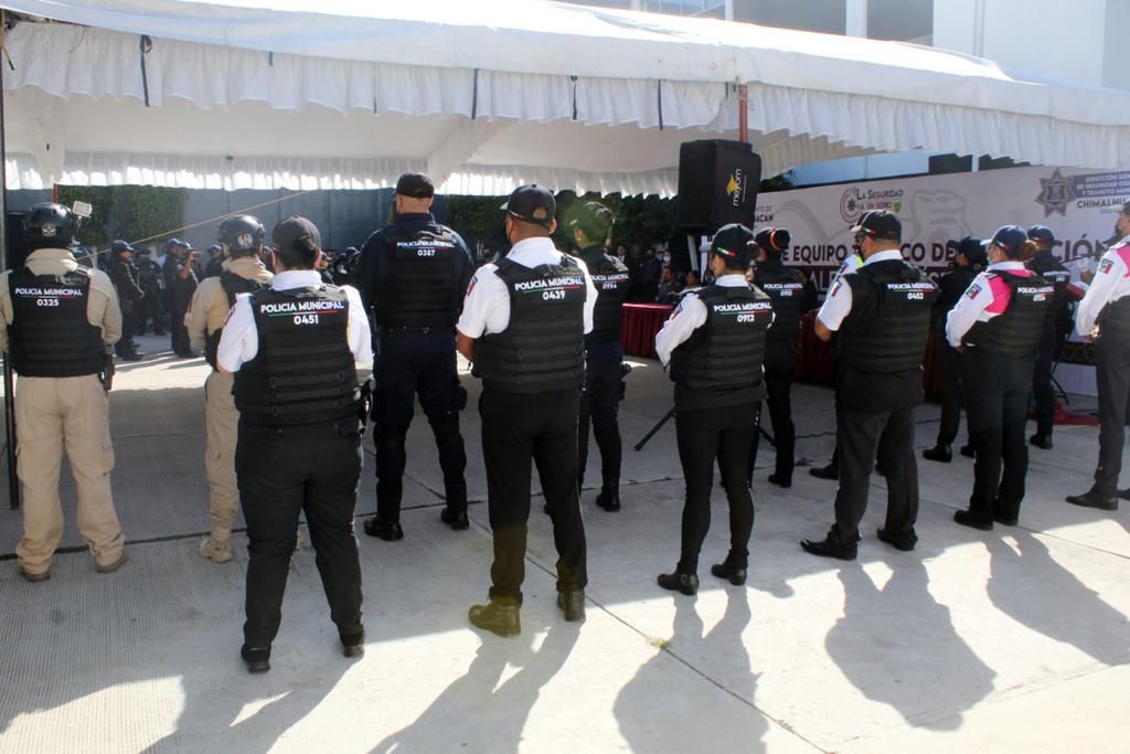 Entregan mil 200 chalecos balísticos a policia municipal de Chimalhuacán 