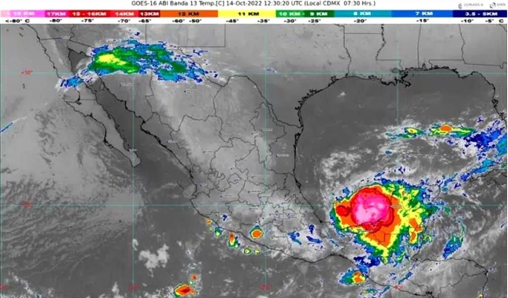 La tormenta tropical –Karl ocasionará lluvias extraordinarias en zonas de Tabasco y Chiapas