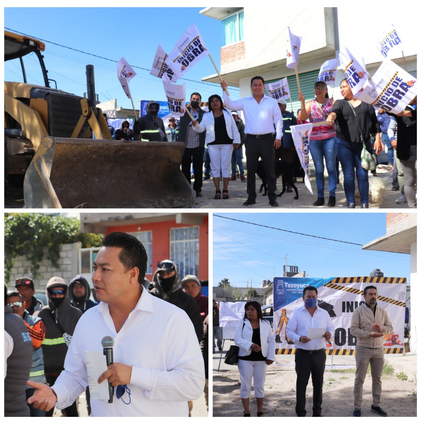 Más obras en Tezoyuca y escuchando las necesidades de su municipio :Edgar Morales 