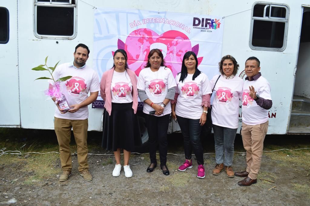 Chimalhuacán y el DIF municipal previenen cáncer de mama 