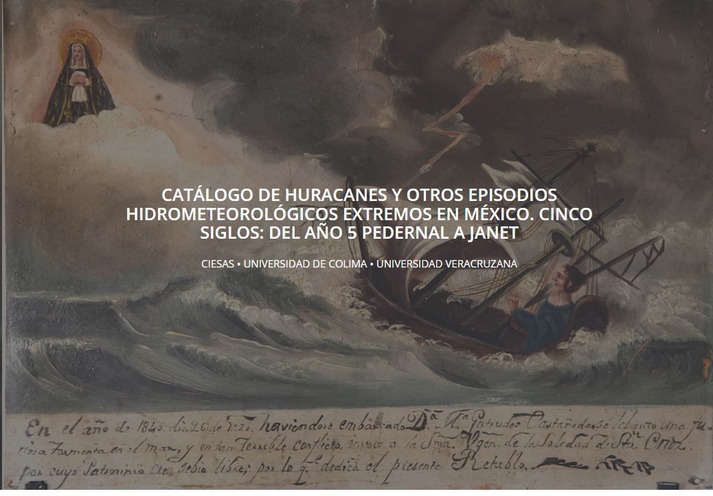 Presentarán nuevo libro dedicado a la historia de los huracanes en México