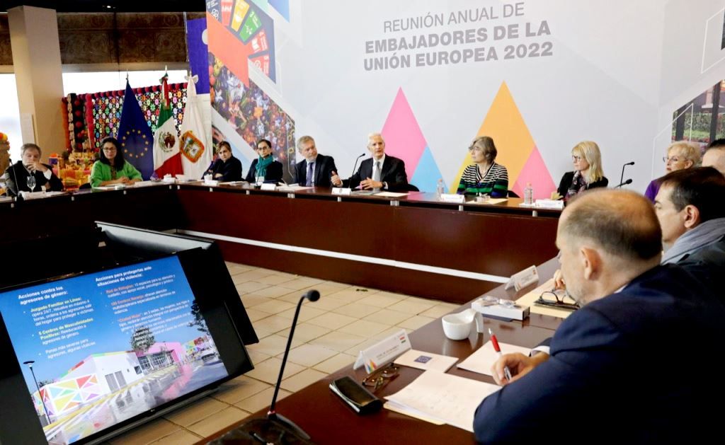 Alfredo del Mazo encabeza la reunión anual de Embajadores de la Unión Europea en México