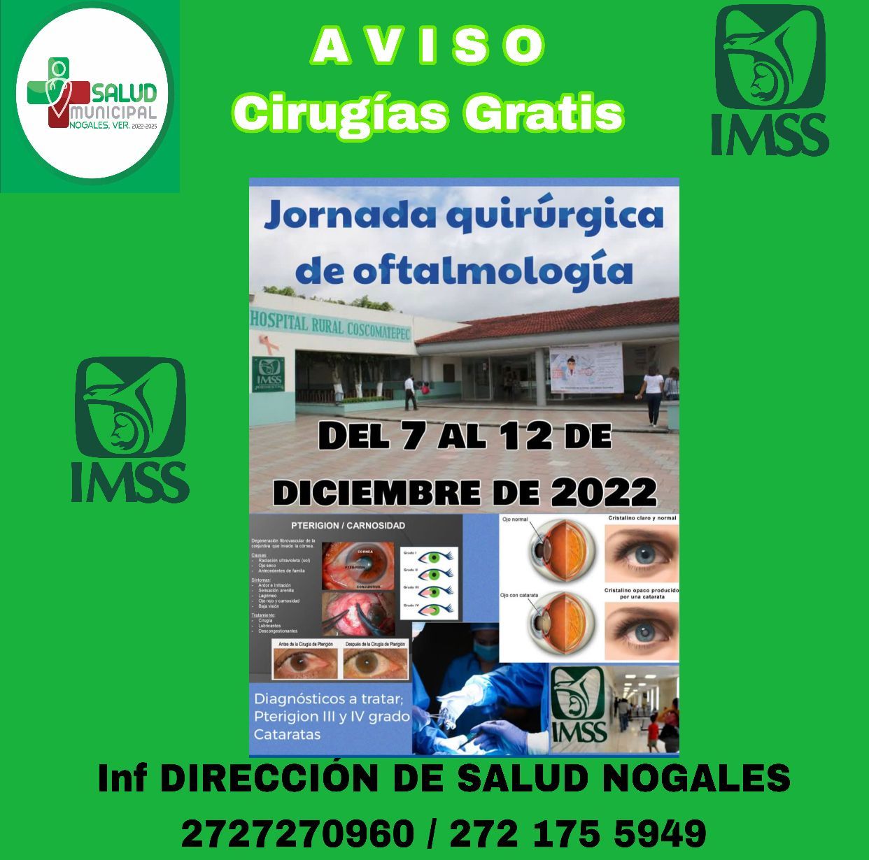 Convoca Nogales a jornada quirúrgica de oftalmología