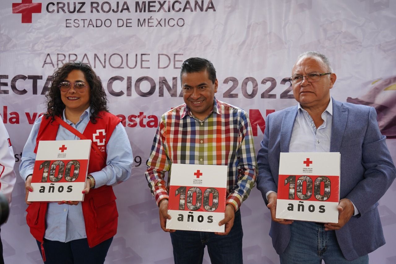 Arranca en Texcoco la colecta anual de la Cruz Roja Mexicana 2022