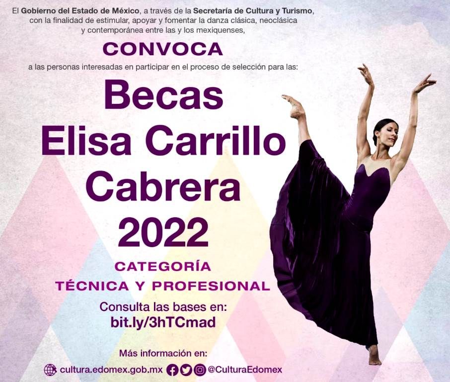La Secretaría de Cultura y Turismo lanza la convocatoria para becas Elisa Carrillo Cabrera