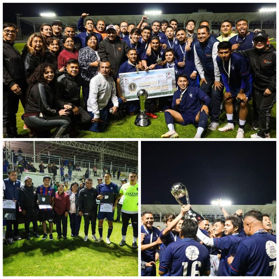 Águilas F. C de Cuautlapan ganó el 1er torneo varonil de fútbol en Texcoco 