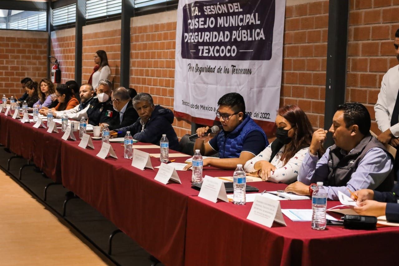 En Texcoco se Realizó la VI Sesión Ordinaria del Consejo Municipal de Seguridad