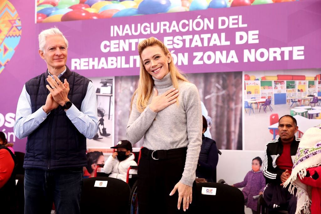 Alfredo del Mazo y Fernanda Castillo inauguran El Centro Estatal de Rehabilitación zona norte en Atlacomulco
