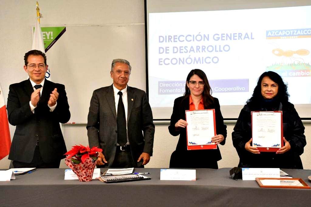 Firman Azcapotzalco y TEC, convenio que otorga becas a trabajadores de la Alcaldía