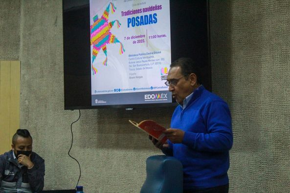  Realizan Círculo de Lectura sobre las posadas en la Biblioteca Pública Central Estatal