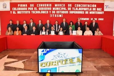 Marco Antonio Rodríguez Hurtado firmó el convenio marco de concertación con el ITESM campus Estado de México 