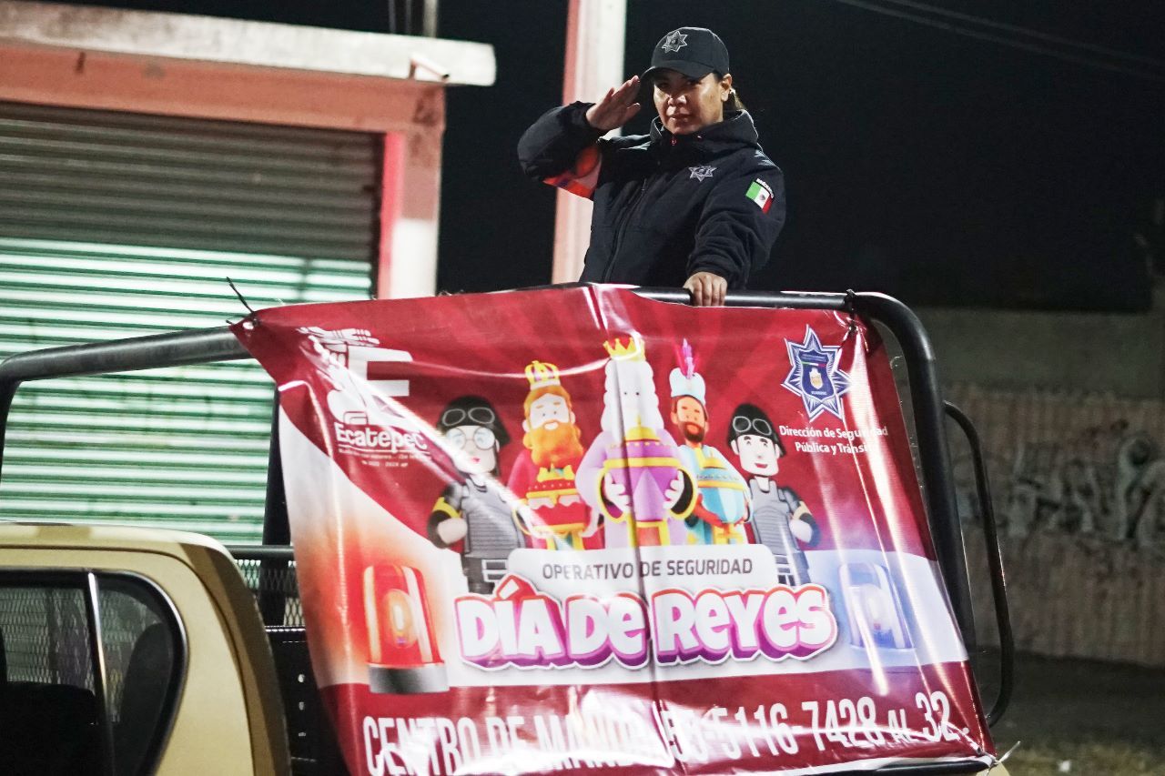 Ecatepec despliega más de 2 mil policías para brindar seguridad a los Reyes Magos
