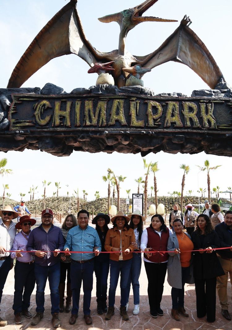 Abren ’Chimalpark’, parque de dinosaurios prehistóricos en Chimalhuacán 
