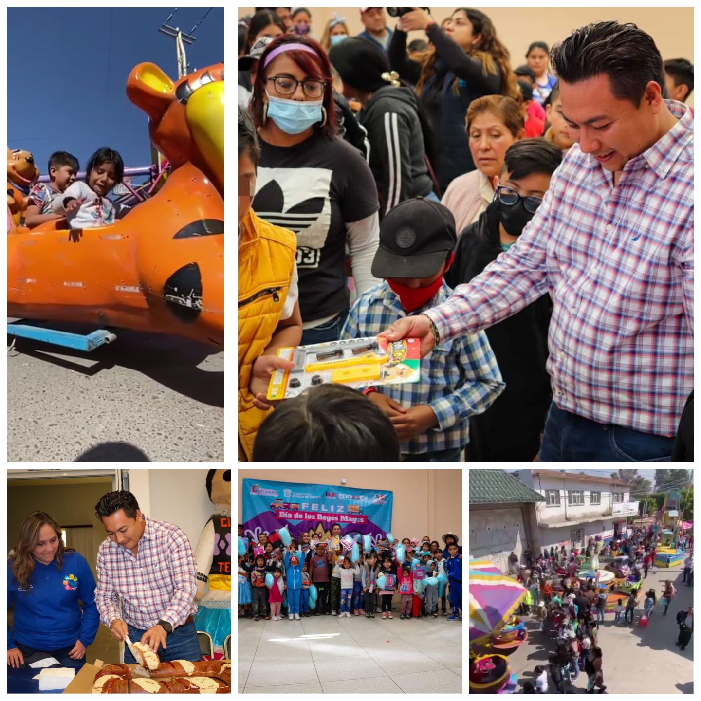Gran festejo celebró el Alcalde Edgar Morales el día de Reyes en Tezoyuca 