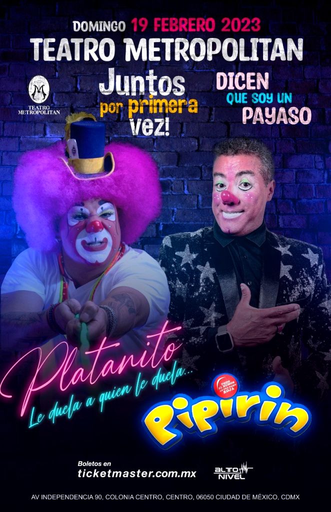 Platanito y Pipirin llegan con Show Irrepetible de Comedia al Teatro Metropolitan