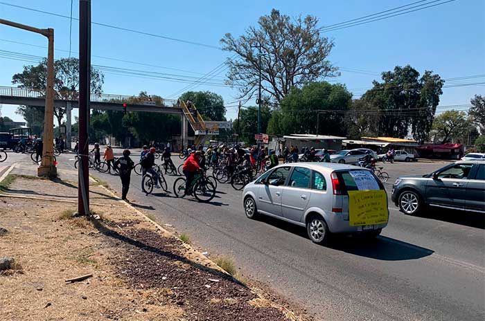 ’En Texcoco ya no se vive bien’; ciclistas exigen justicia
