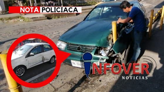 Se impacta en vehículos en la calzada Morelos; 3 Heridos
