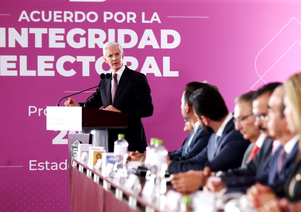 Alfredo del Mazo refrenda el compromiso de garantizar Transparencia, Certeza y Seguridad en las Elecciones por la Gubernatura del Edoméx