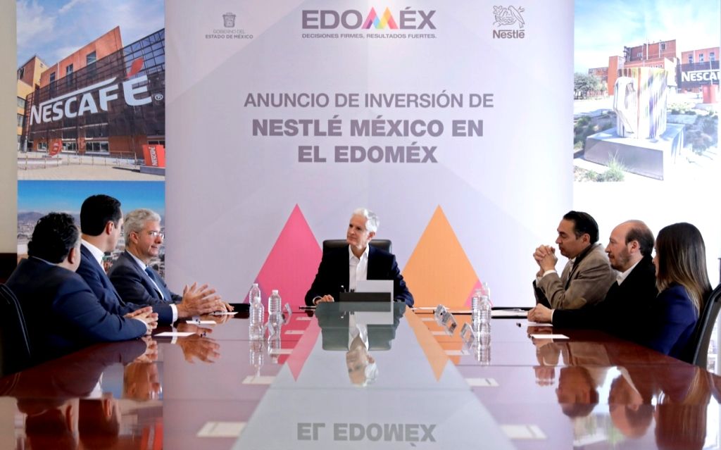Alfredo del Mazo anuncia inversión de 800 mdp que Nestlé realizará en sus instalaciones del Estado de México
