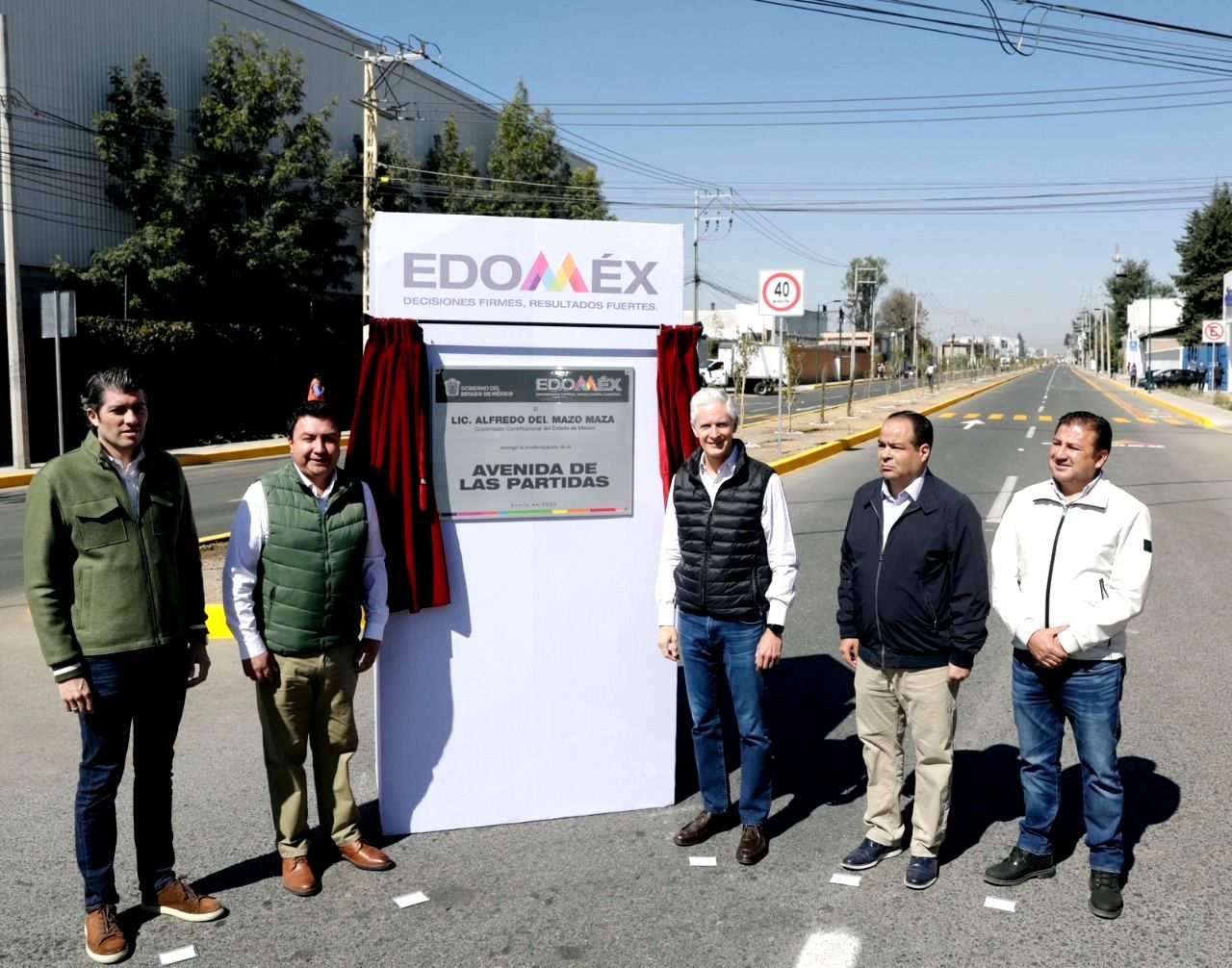 Alfredo del Mazo pone en marcha la modernización de la Avenida de Las Partidas que agilizará los traslados entre Toluca y Lerma