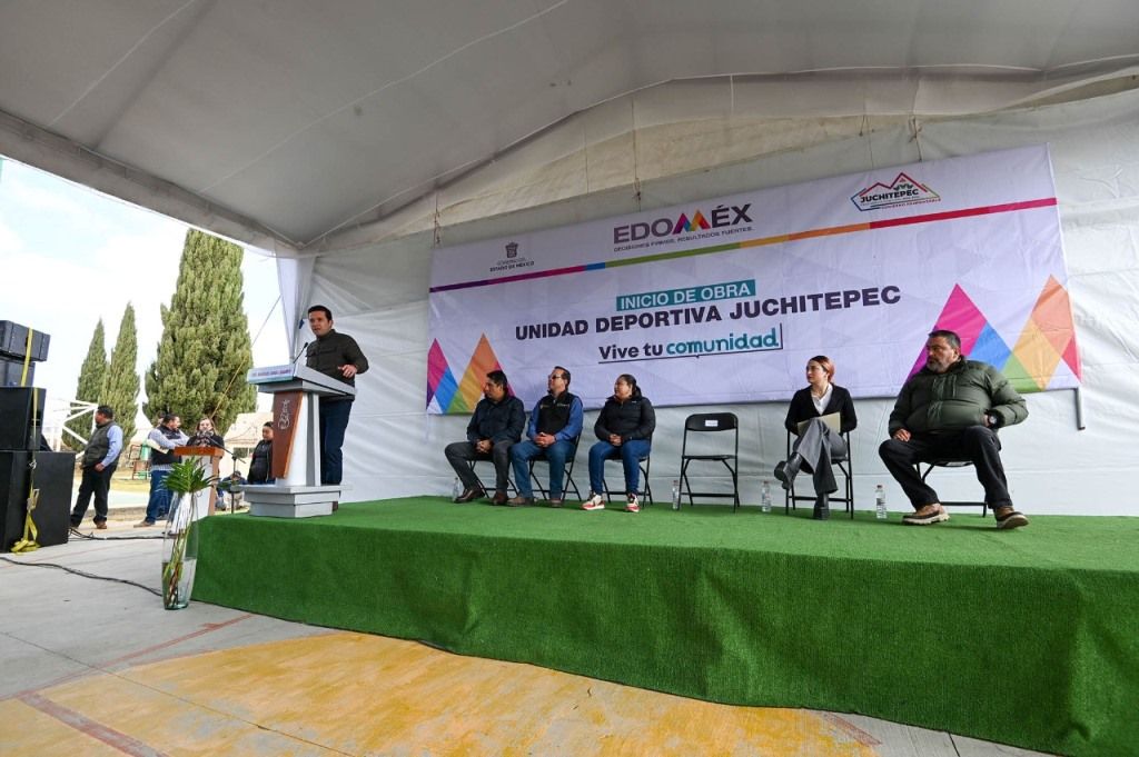 El GEM mejora espacio público de las familias de Juchitepec con ’Vive tu comunicad’