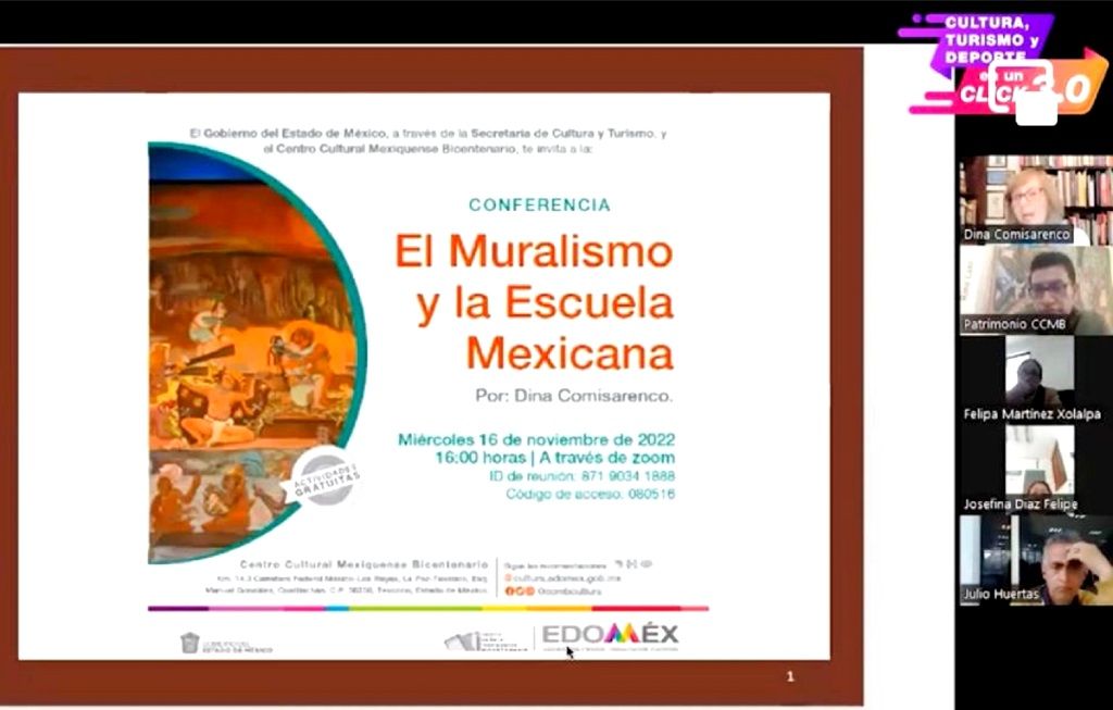 Divulgan datos del muralismo y la escuela mexicana en Cultura, Turismo y Deporte en un Click 3.0