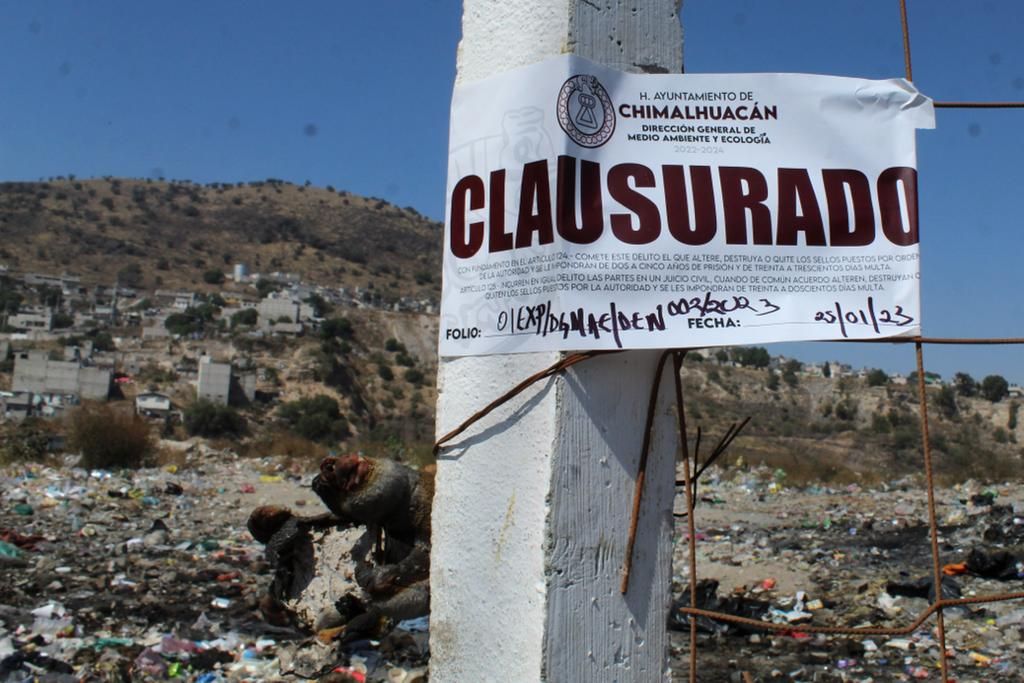 Por plagas como moscas, ratas, cucarachas y mosquitos clausuran mina ’ Barrera’ en Chimalhuacán 
