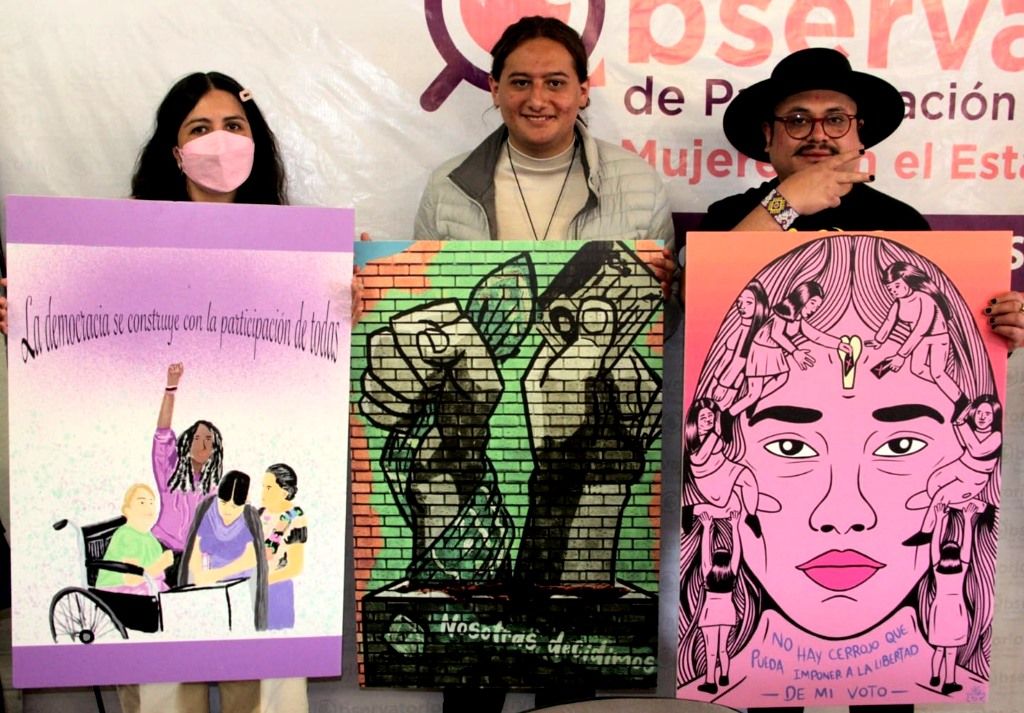 Reconocen a ganadores del concurso y exposición colectiva de carteles Voto Femenino