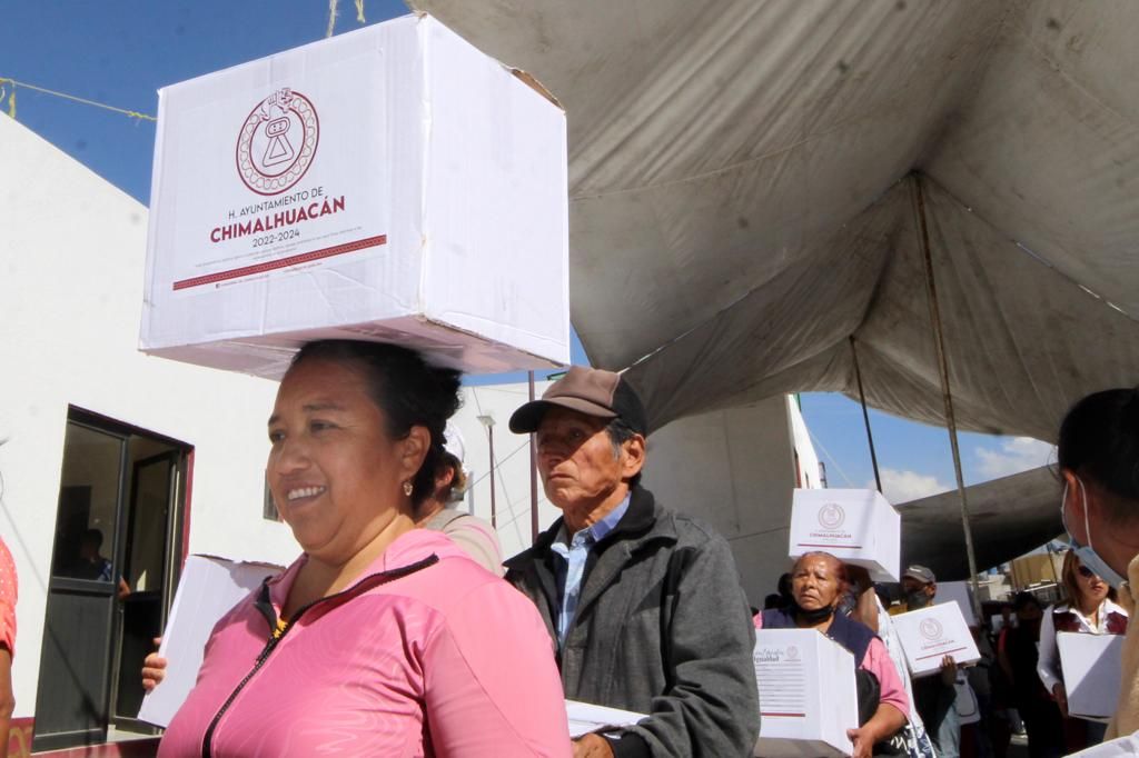Familias de Chimalhuacán recibirán cada tres meses canasta básica alimentaria