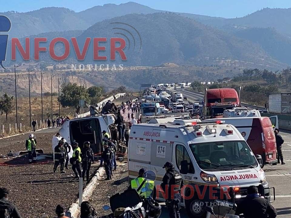 Vuelca autobús con Peregrinos; 3 Muertos y 25 Heridos
