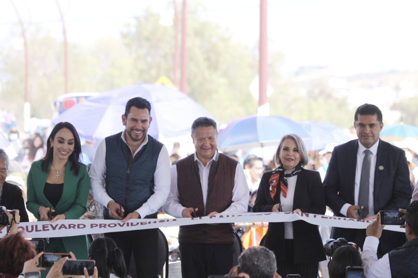Inauguró el gobernador Julio Menchaca Salazar, el bulevar Providencia-El Saucillo-San Fernando
