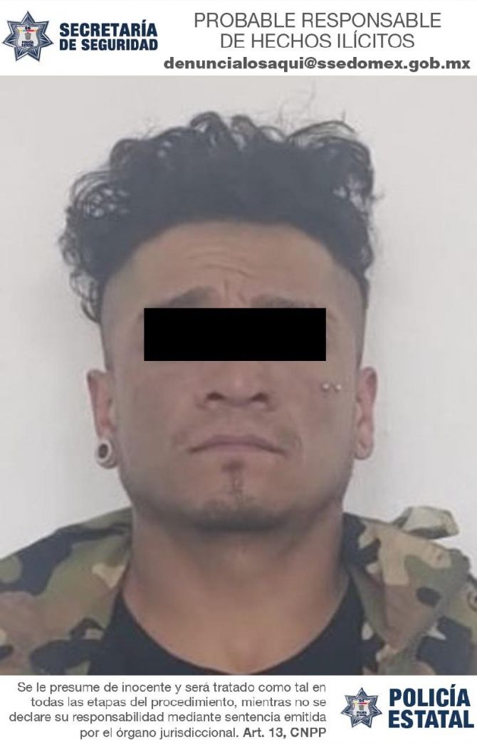En Chimalhuacan, cuchillo en mano un presunto delincuente despoja de su dinero a una pareja; ya lo atrapó la policía de la SS